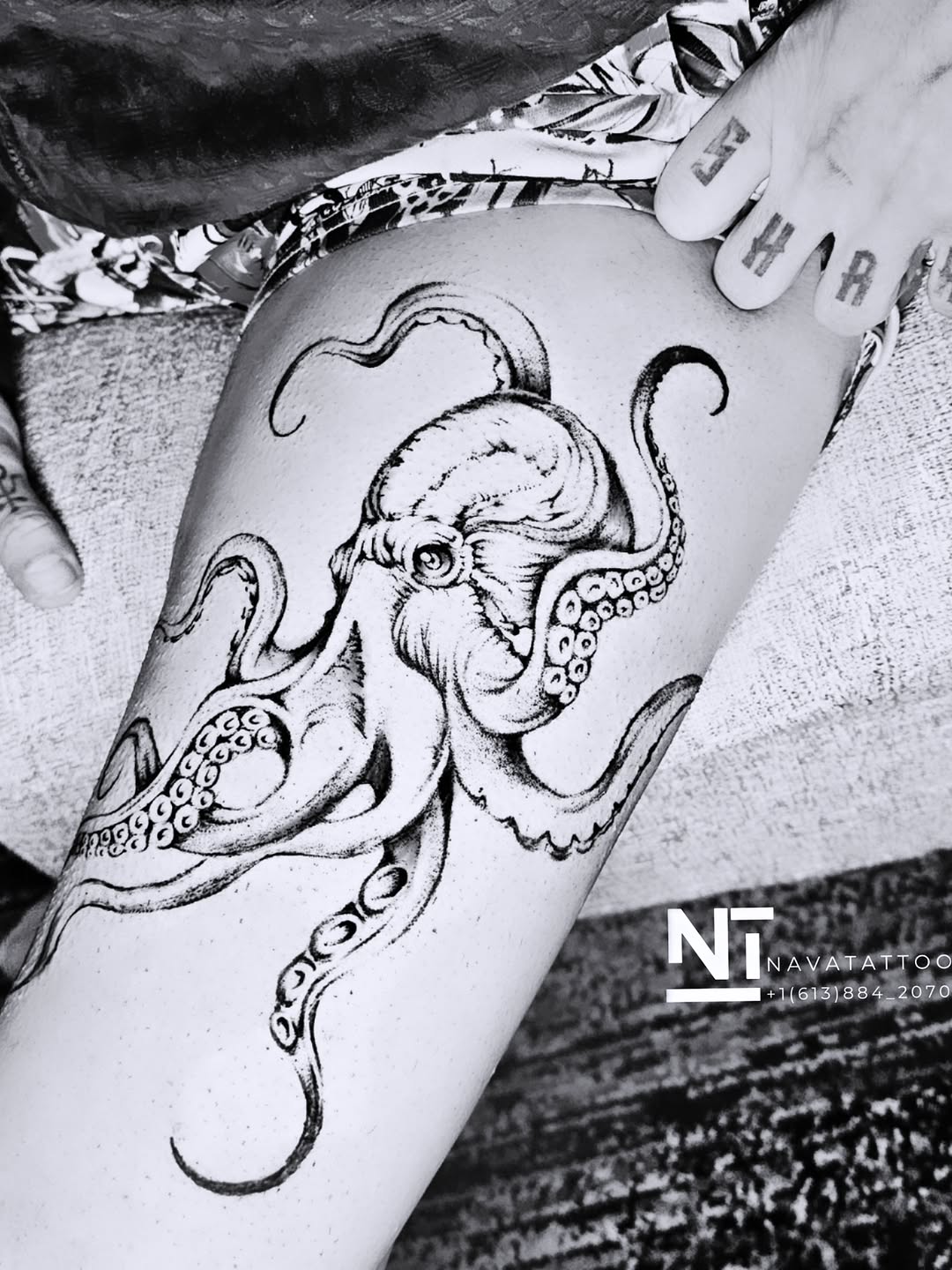 Tattoo by @navatattooo — black_and_grey, realism