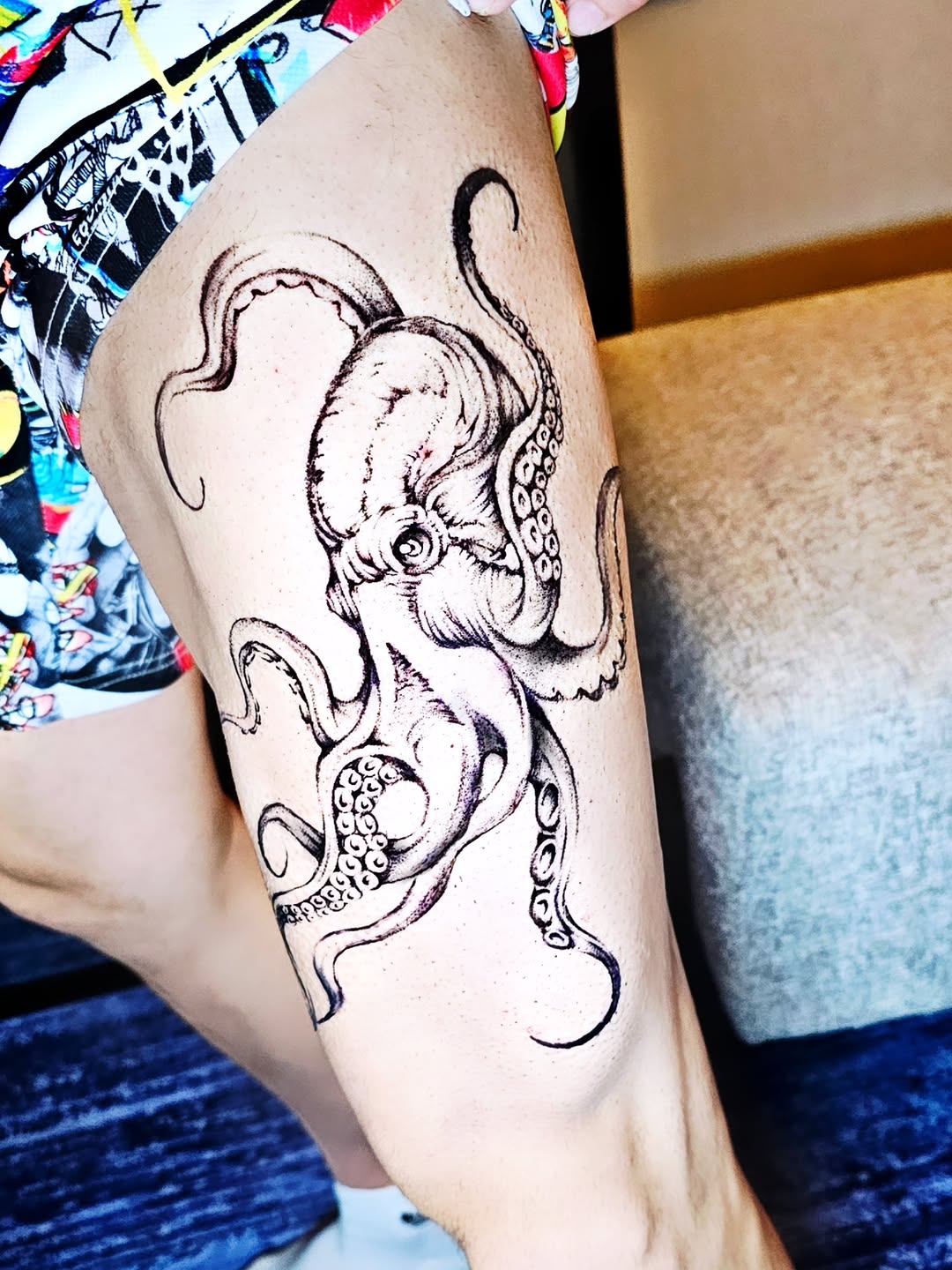 Tattoo by @navatattooo — black_and_grey, realism