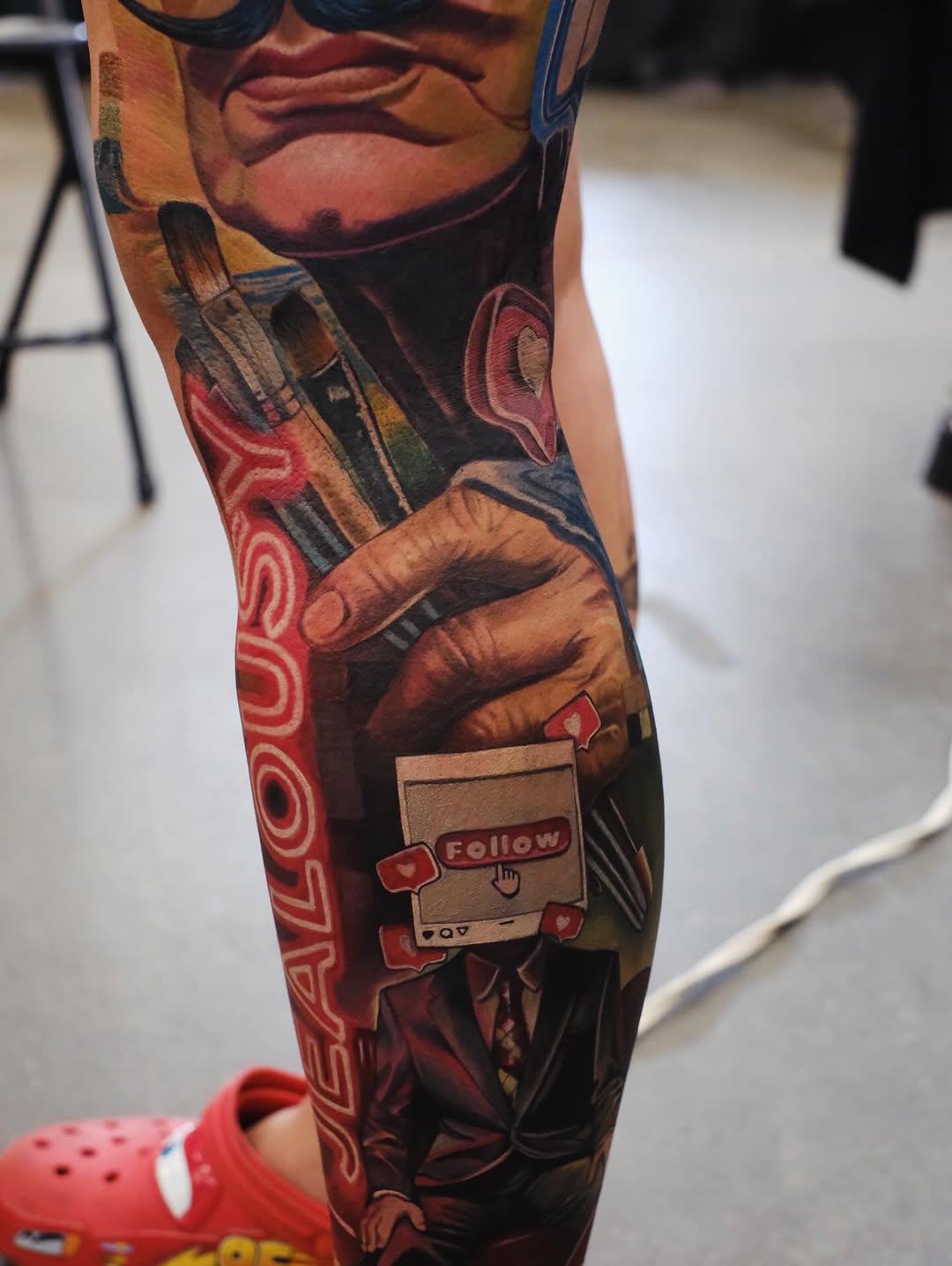 Tattoo by @billy.holistic โ realism, trash_polka