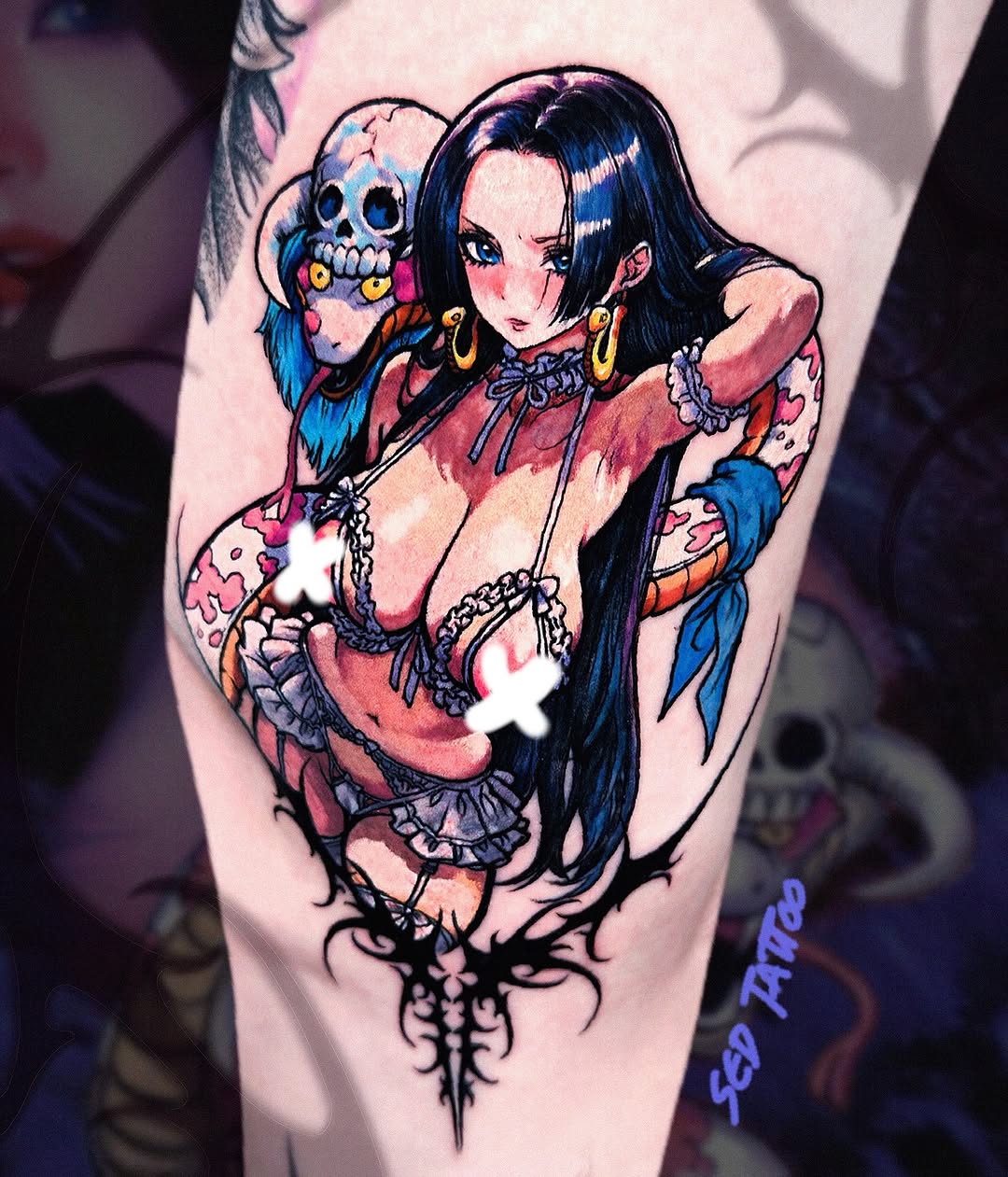 Tattoo by @sedtattoo — anime, new_school