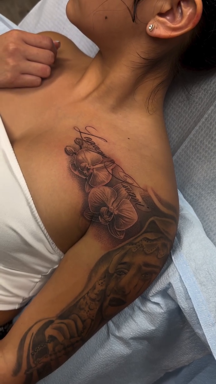 Tattoo by @v.valdivia — black_and_grey, realism