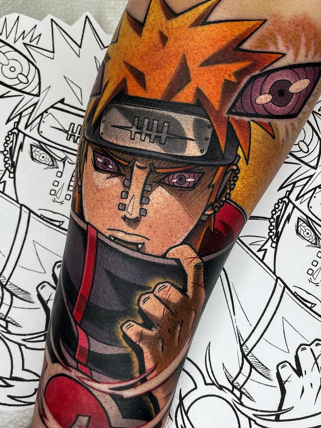 Tattoo by @chrismesitattoo โ anime, realism