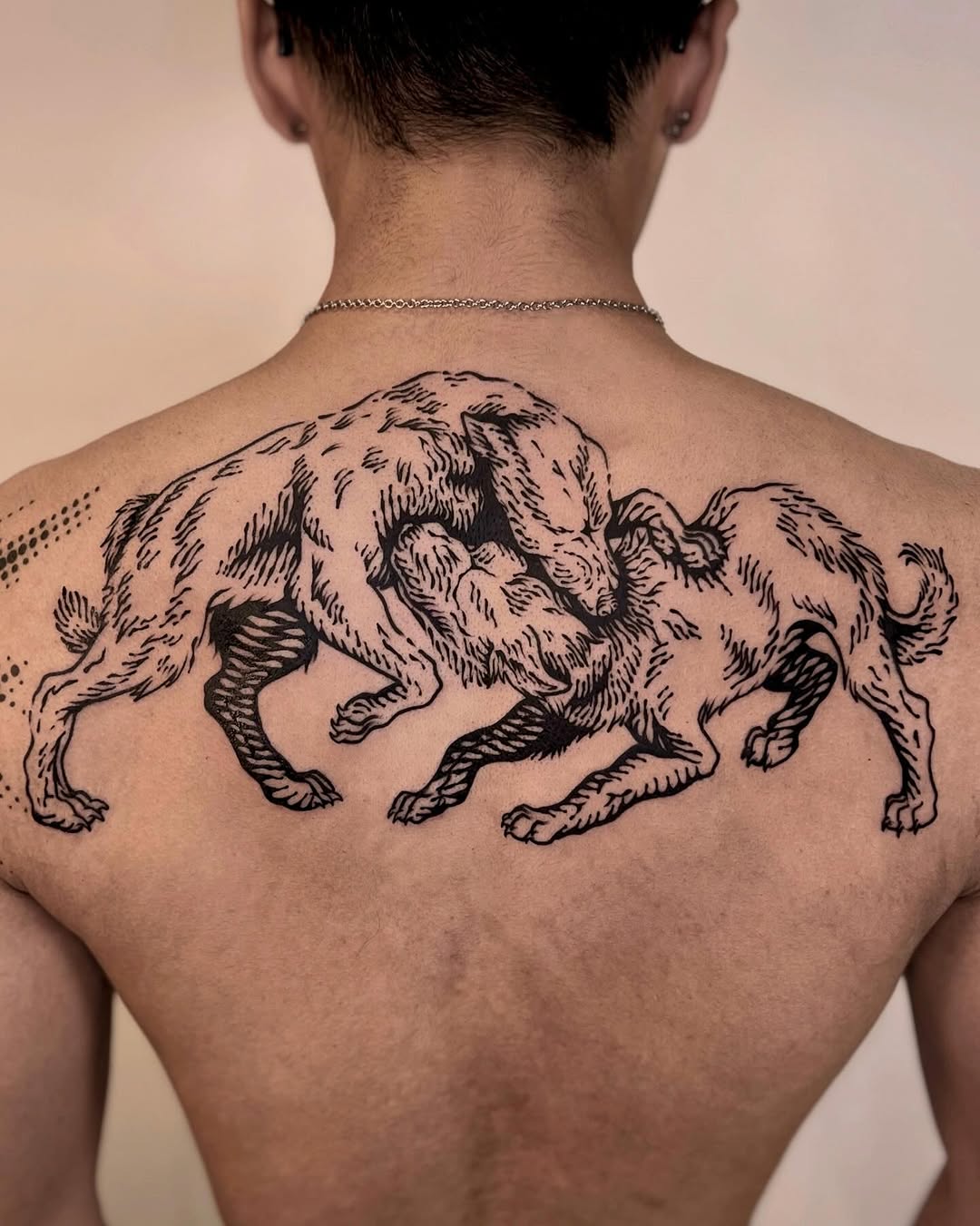 Tattoo by @wonny_wood โ blackwork, illustrative