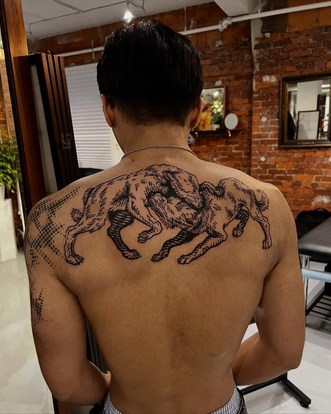 Tattoo by @wonny_wood โ blackwork, illustrative