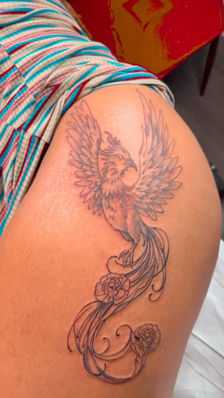 Tattoo by @oxide_inker — illustrative, black_and_grey