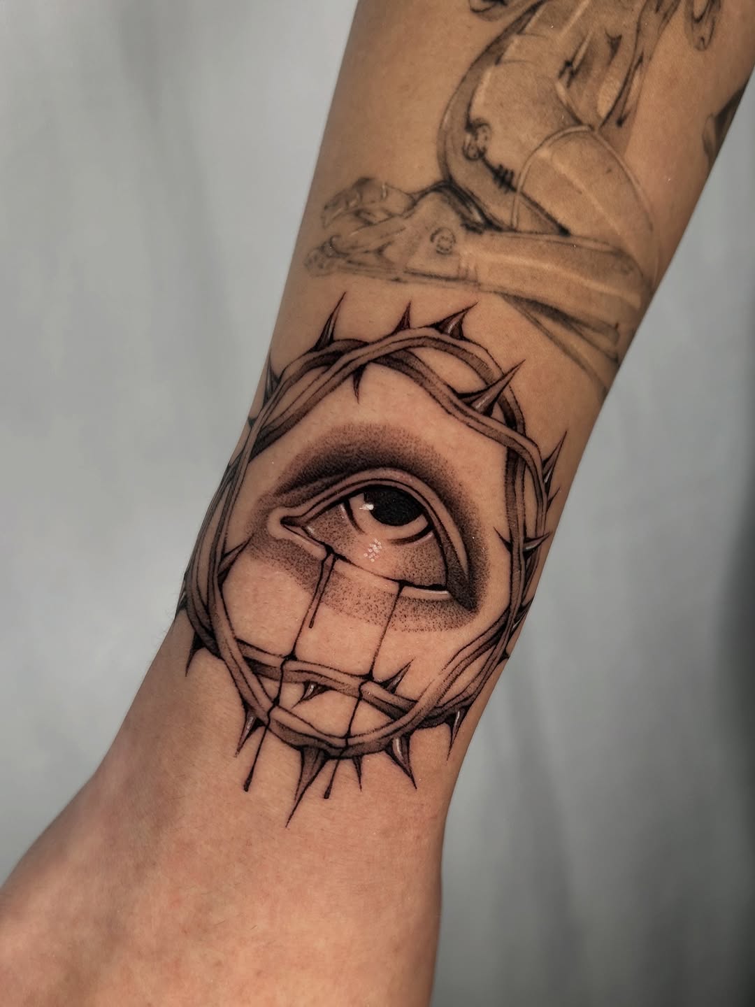 Tattoo by @kevin.tatt — black_and_grey, realism