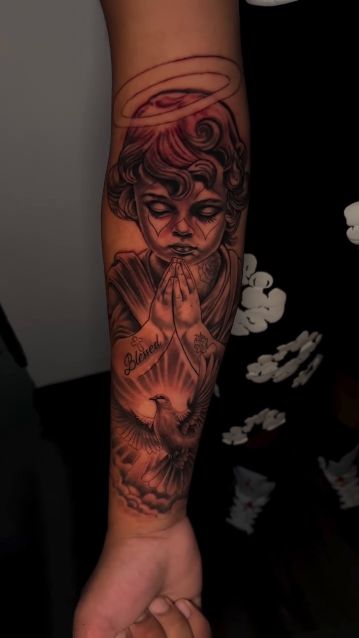 Tattoo by @ghostinktattoos — black_and_grey, realism