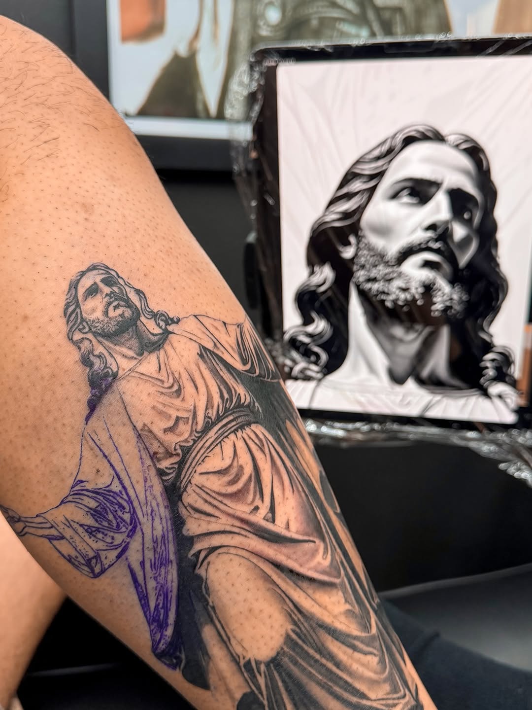 Tattoo by @ken.tatts — realism, black_and_grey