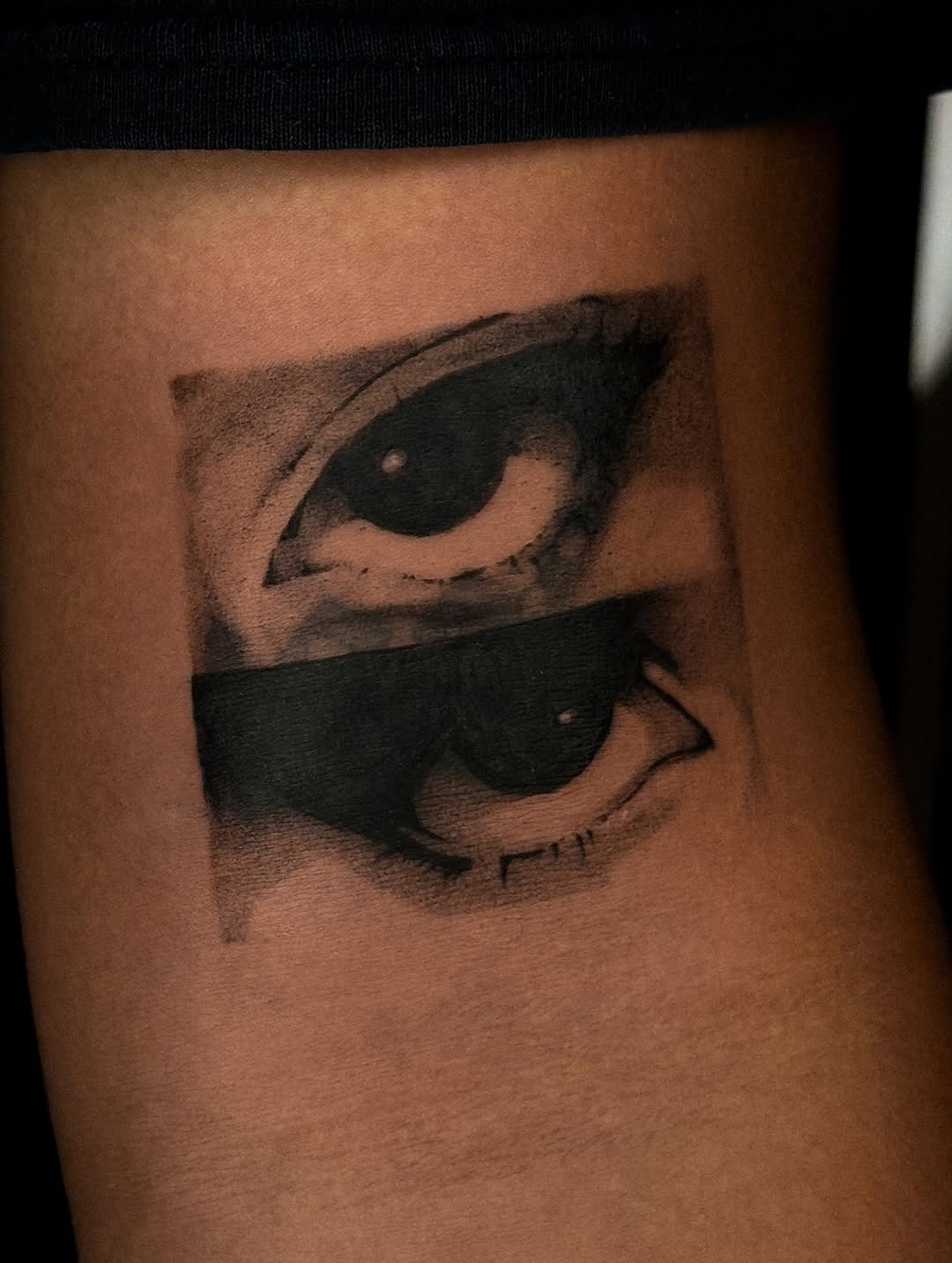 Tattoo by @tofuubrat — realism, black_and_grey