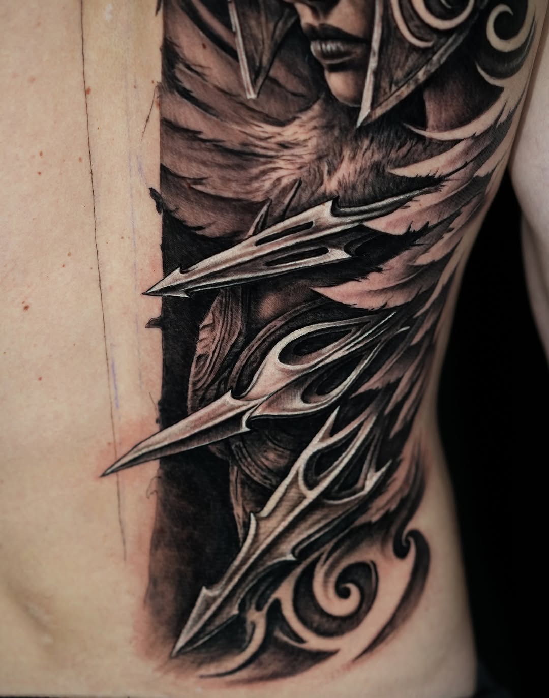 Tattoo by @jamesstrickland β realism, black_and_grey