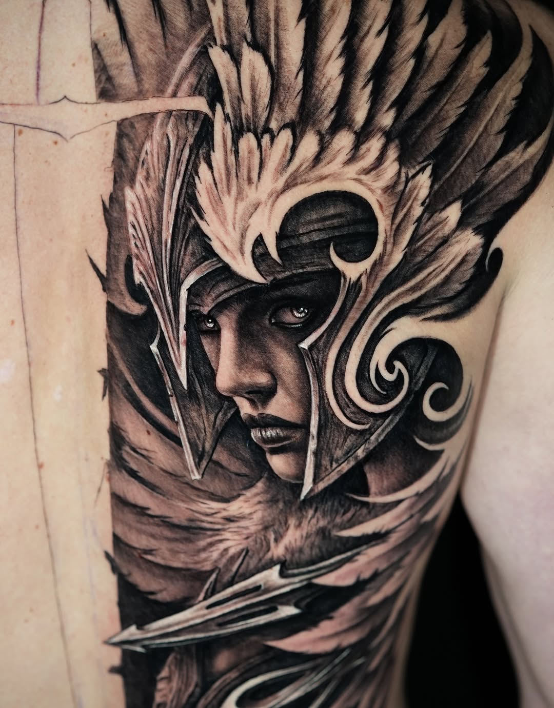 Tattoo by @jamesstrickland β realism, black_and_grey