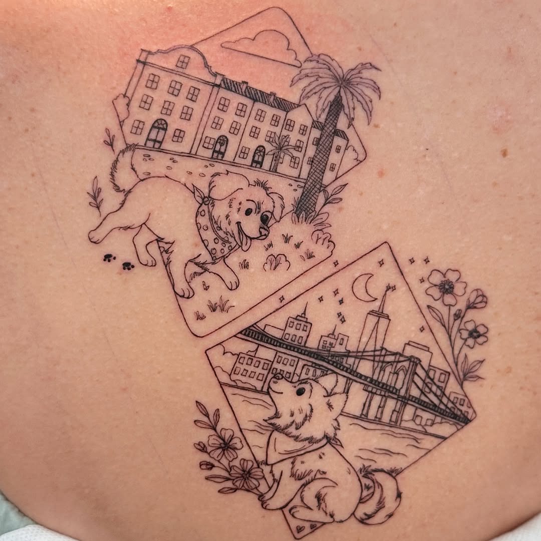 Tattoo by @kkommmander.ink — illustrative, fine_line