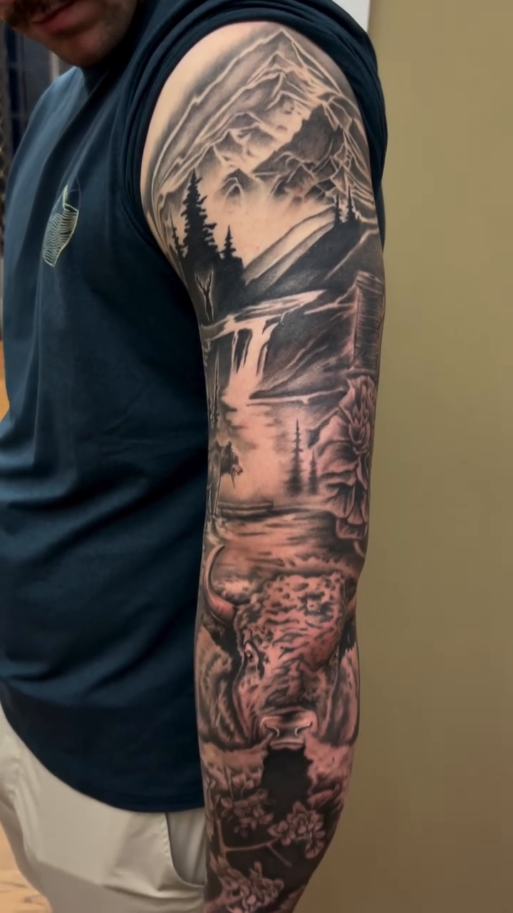 Tattoo by @artjimenez_tattoo — realism, black_and_grey