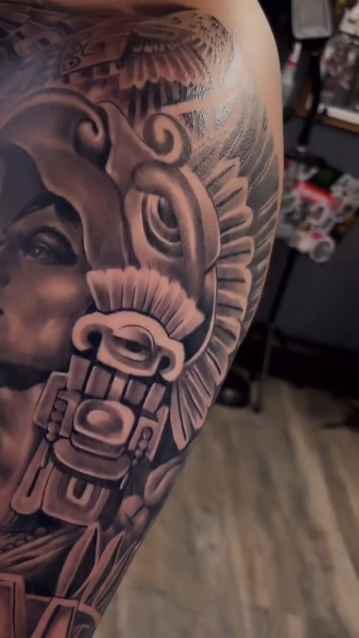 Tattoo by @stheve_blessed — realism, black_and_grey