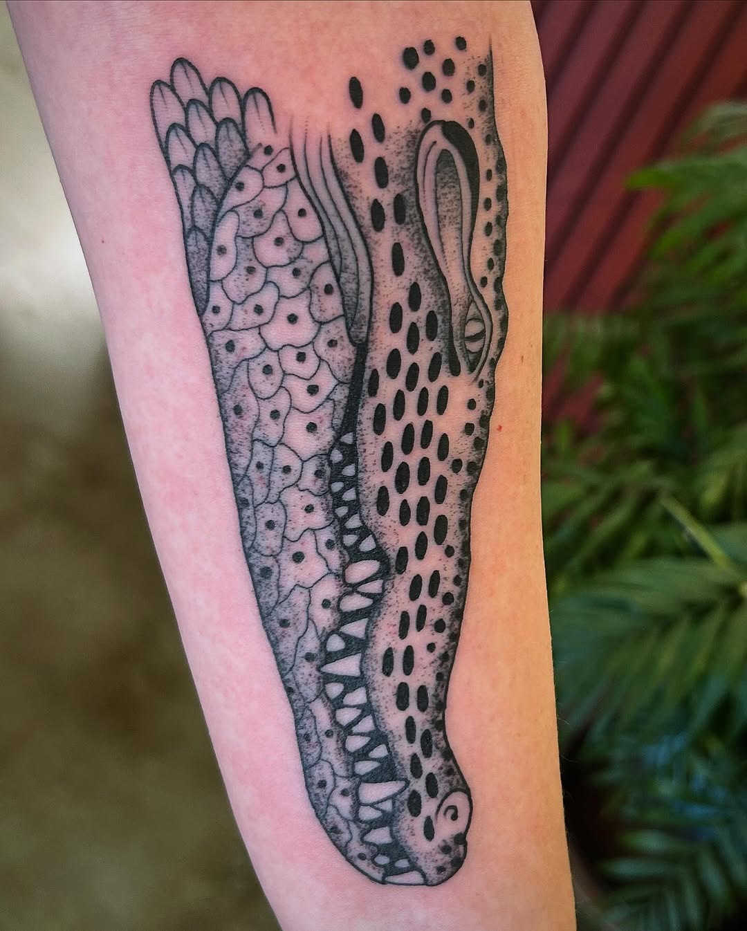 Tattoo by @eekpdx β black_and_grey, dotwork