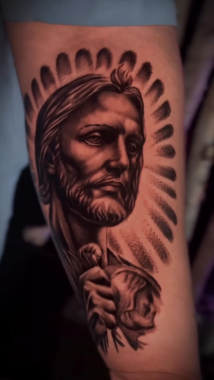 Tattoo by @mannyramirezart — realism, black_and_grey