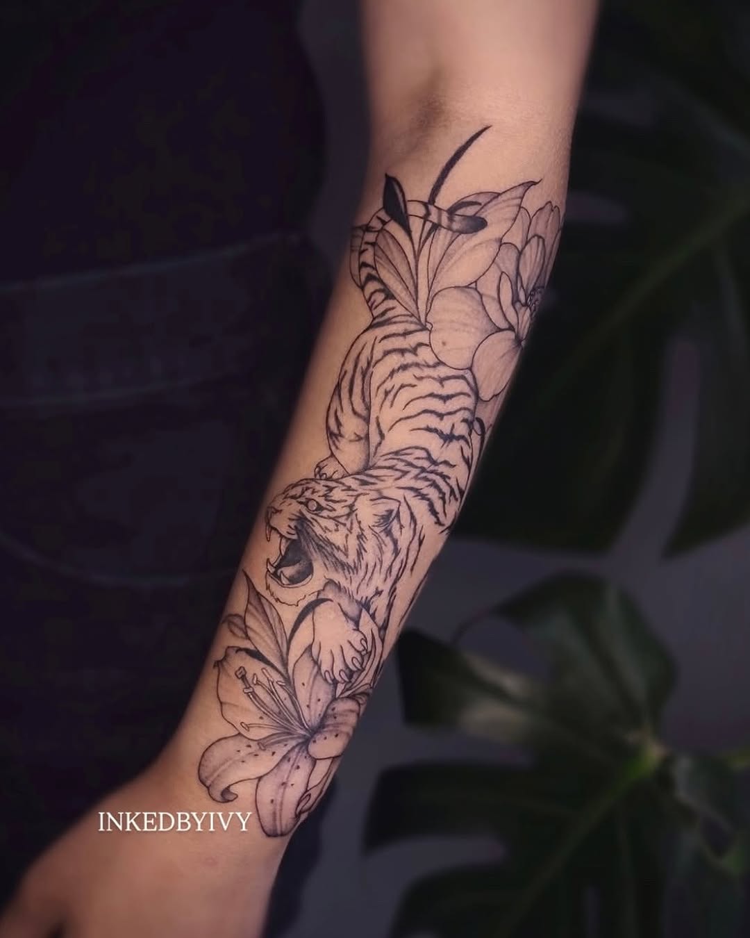 Tattoo by @inkedbyivy — illustrative, black_and_grey
