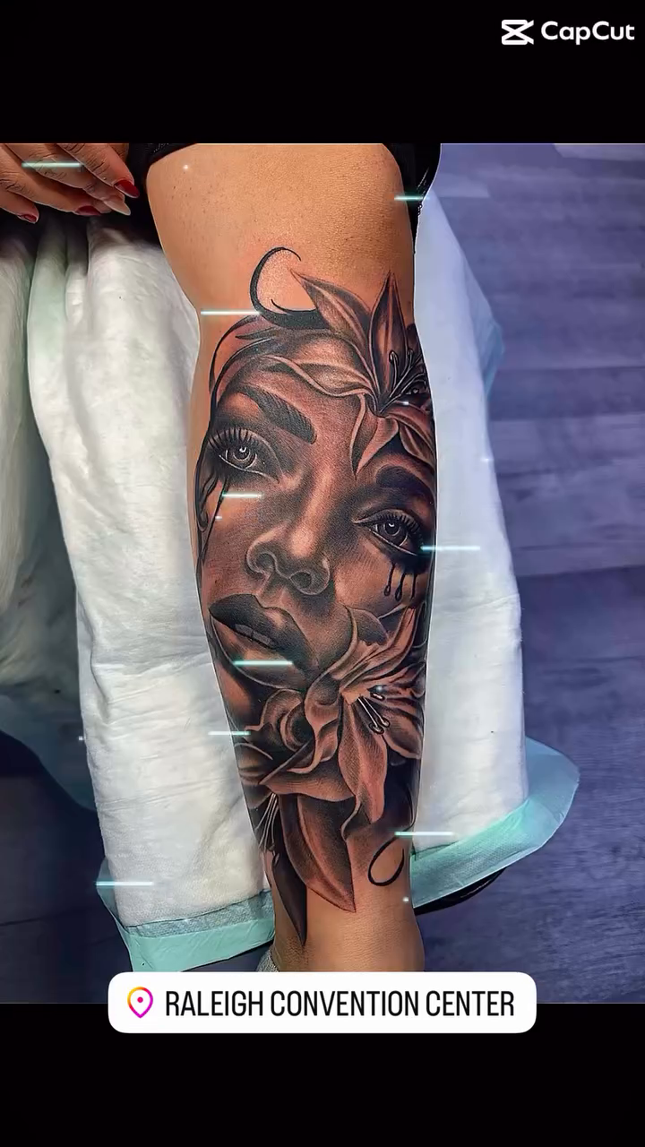 Tattoo by @oscartattoo — black_and_grey, realism