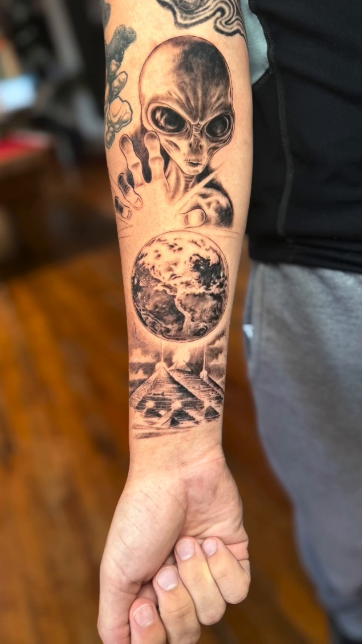Tattoo by @vincedibiasotattoos — realism, black_and_grey