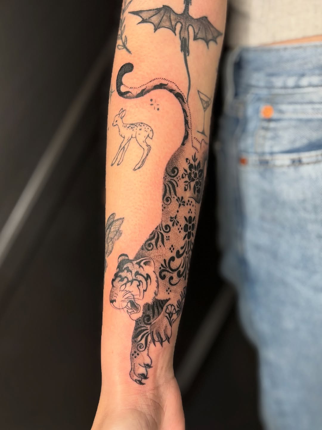 Tattoo by @colourblindtattoo — black_and_grey, ornamental