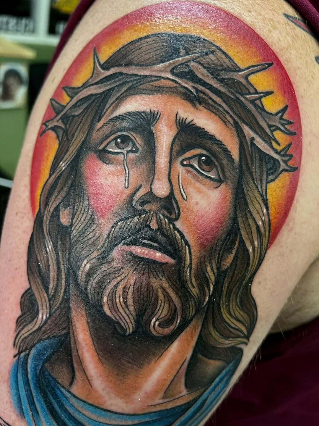 Tattoo by @coreybaileyart — american_traditional, realism