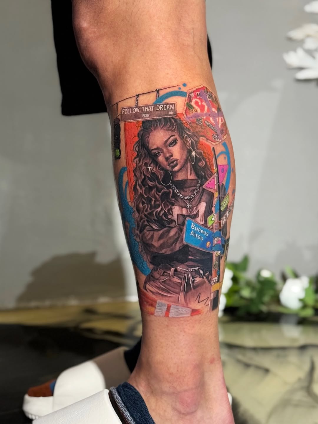 Tattoo by @tamaris.tattoo — realism, trash_polka
