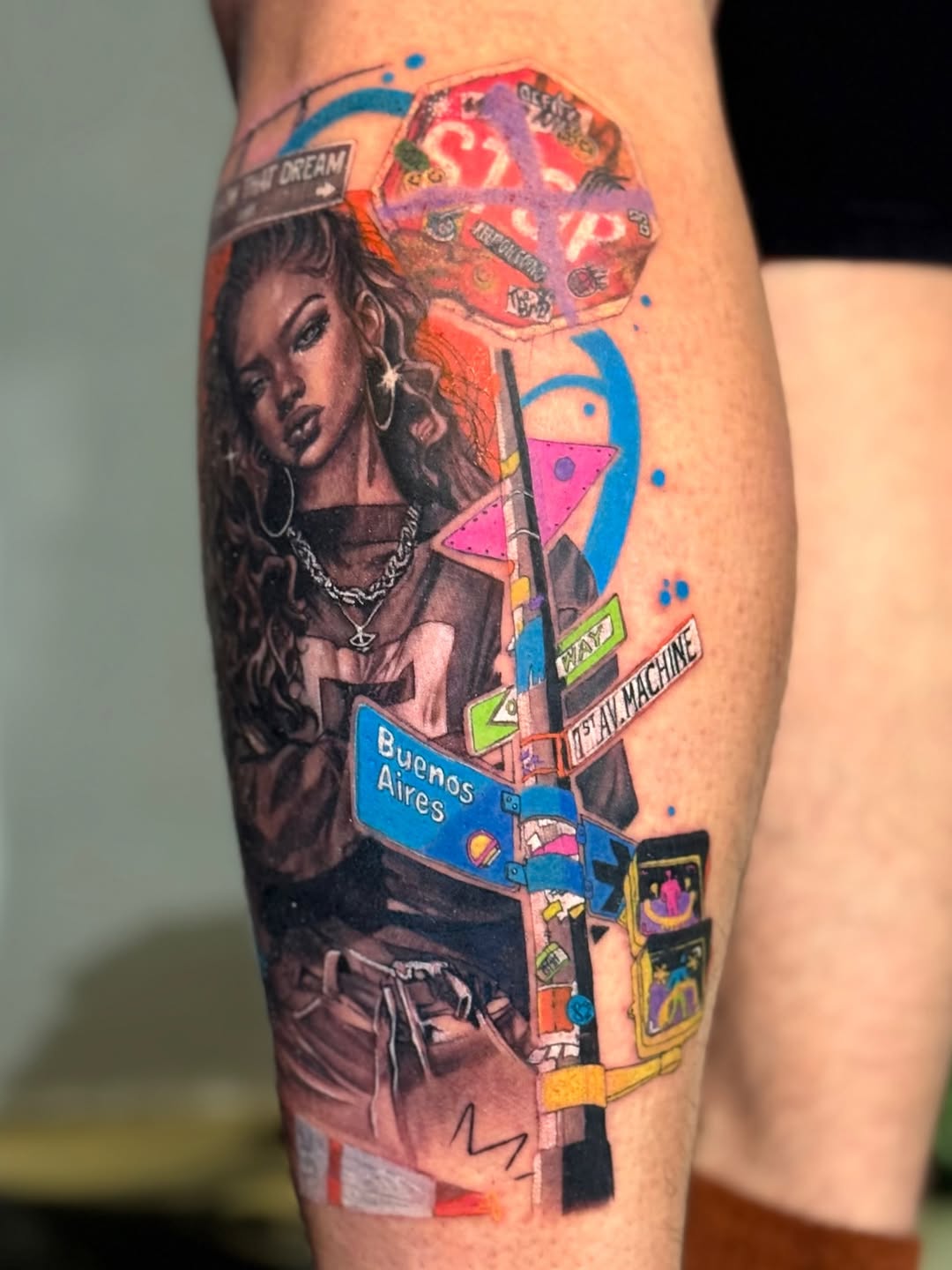 Tattoo by @tamaris.tattoo — realism, trash_polka