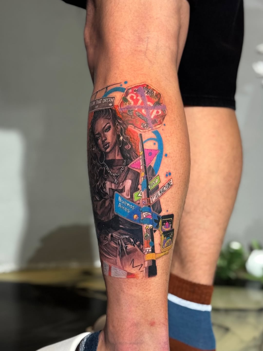 Tattoo by @tamaris.tattoo — realism, trash_polka