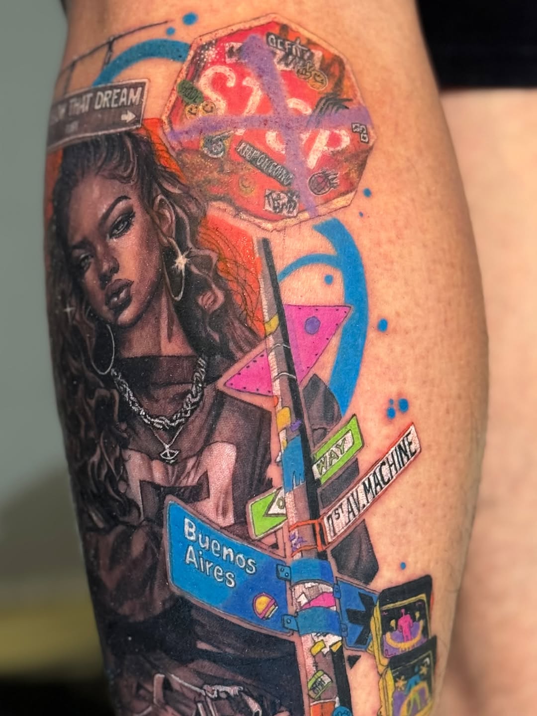 Tattoo by @tamaris.tattoo — realism, trash_polka