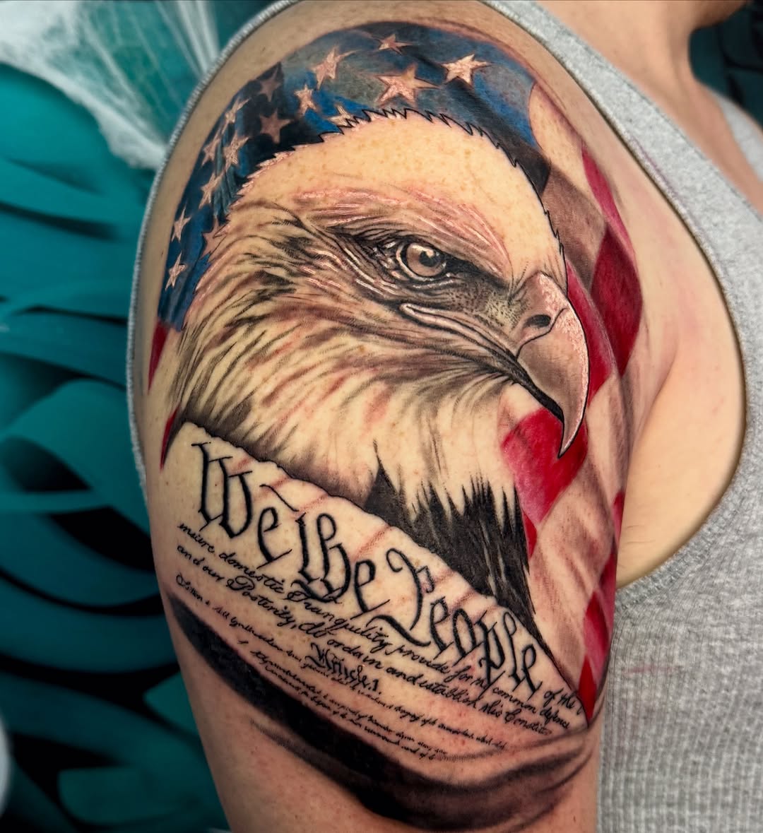 Tattoo by @stiffrakoonink โ realism, lettering_script