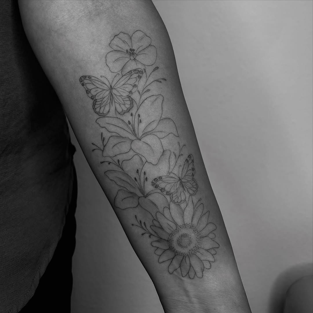 Tattoo by @mktattoos_ — fine_line, black_and_grey