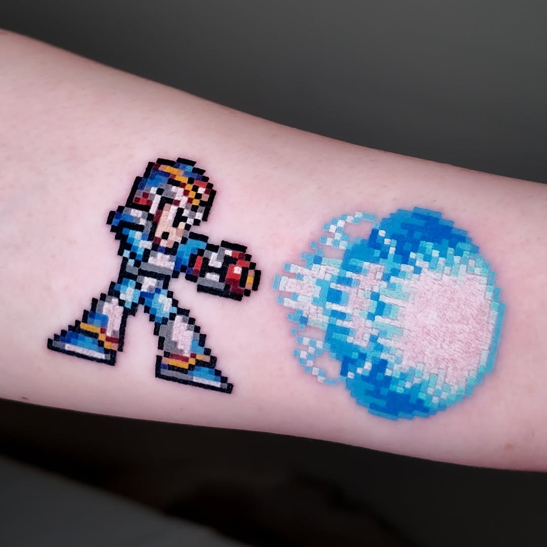 Tattoo by @mrpixel.tattooer β anime