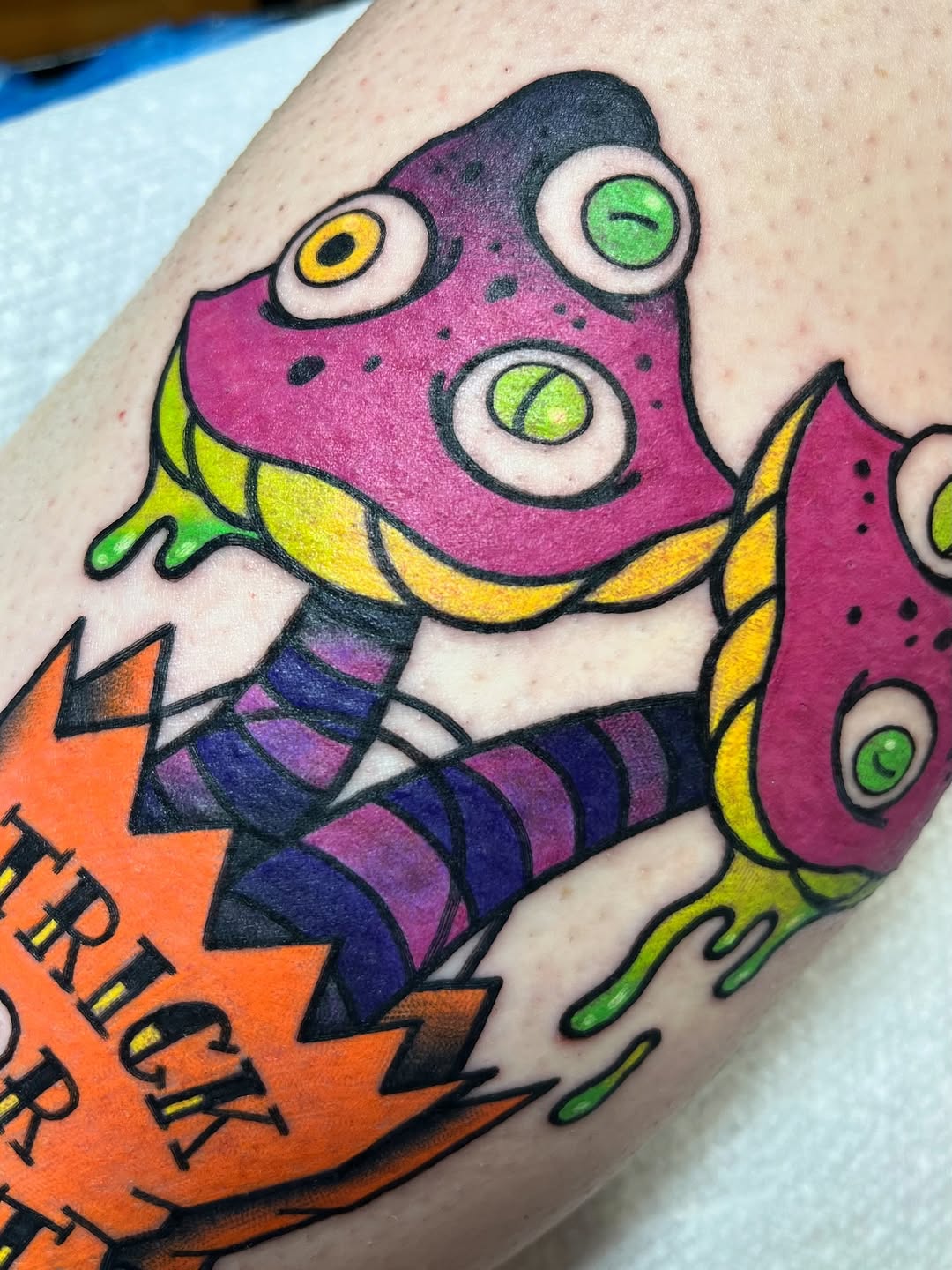 Tattoo by @kstuckeytattoos โ new_school, trash_polka