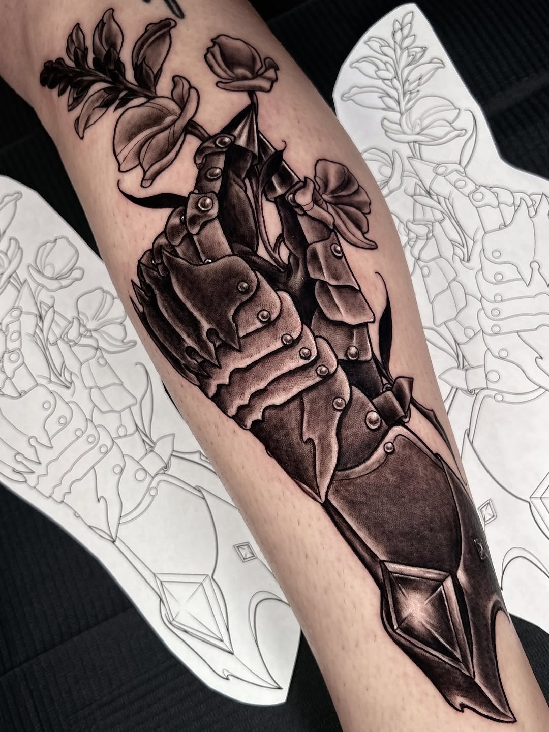 Tattoo by @marisolcreative — black_and_grey, realism
