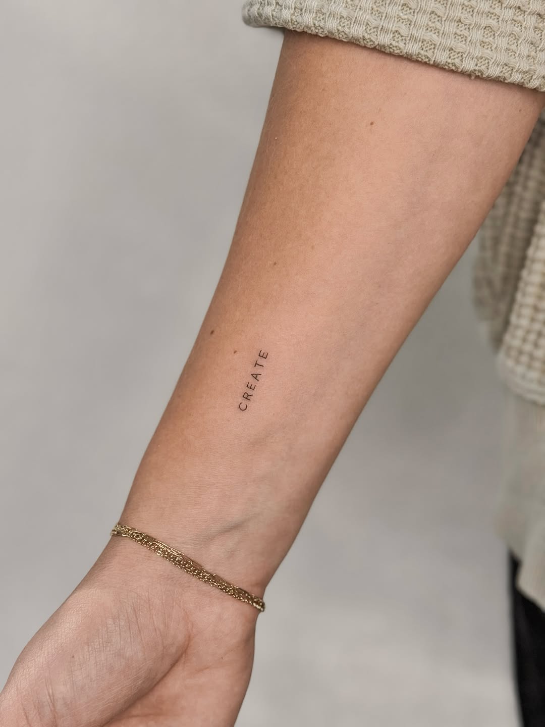 Tattoo by @starofdreams.tatt — fine_line, lettering_script