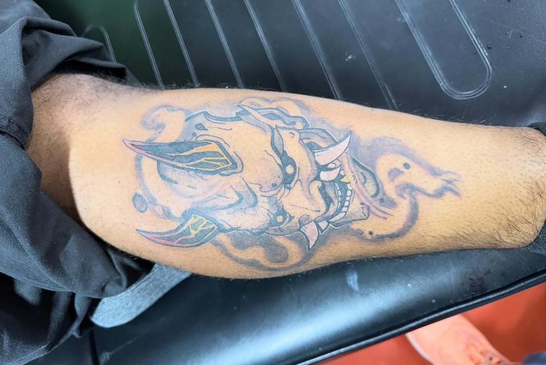 Tattoo by @inkatsuki_tattoos — japanese_irezumi, black_and_grey