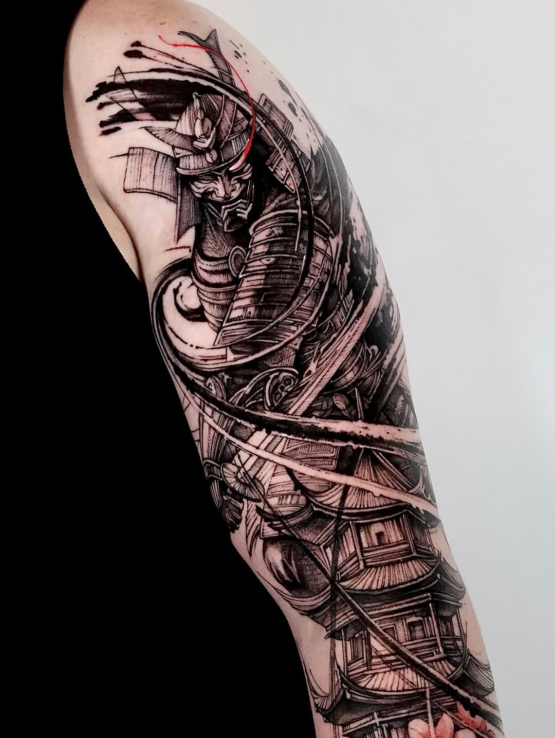 Tattoo by @tadi_tattoo — japanese_irezumi, black_and_grey