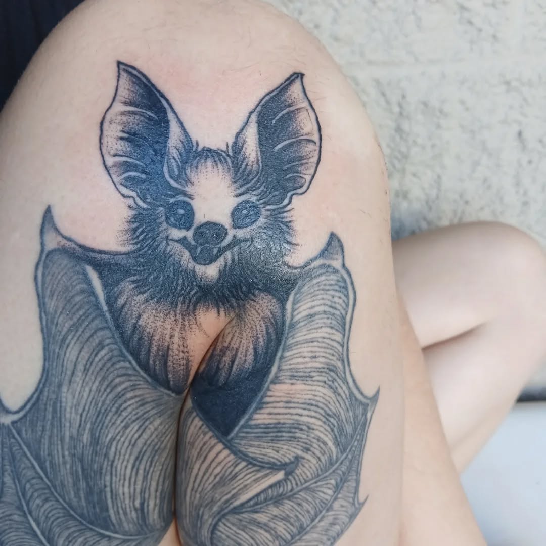 Tattoo by @jabbedbyjess — black_and_grey, realism