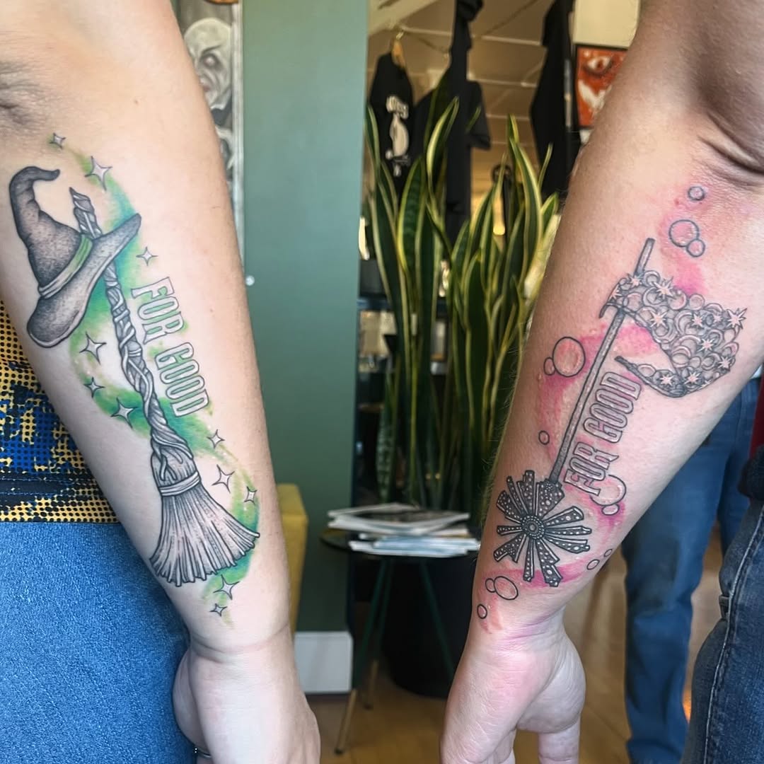 Tattoo by @tattoos.by.olivia β lettering_script, illustrative
