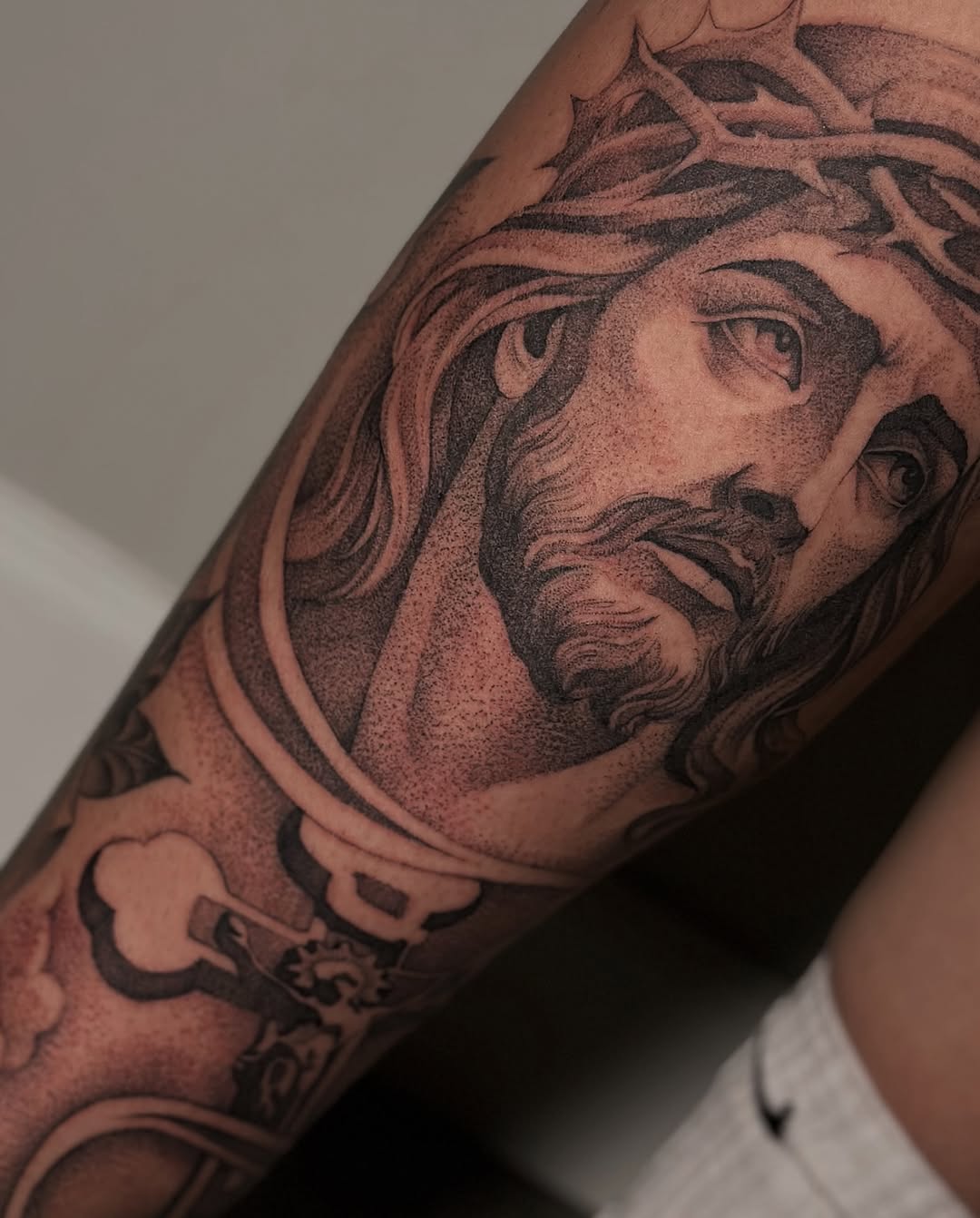 Tattoo by @badjujutattoo β realism, dotwork