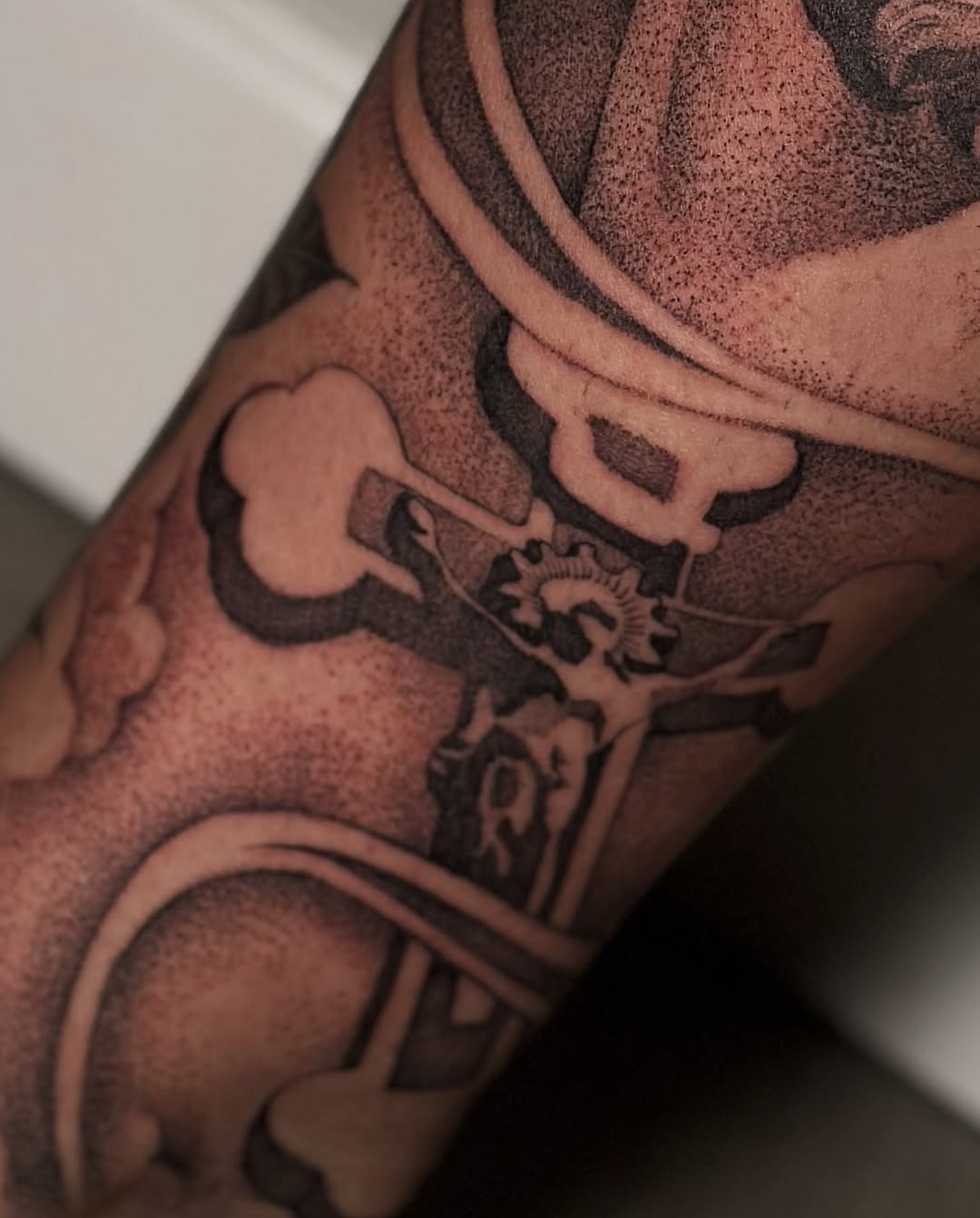 Tattoo by @badjujutattoo β blackwork, dotwork