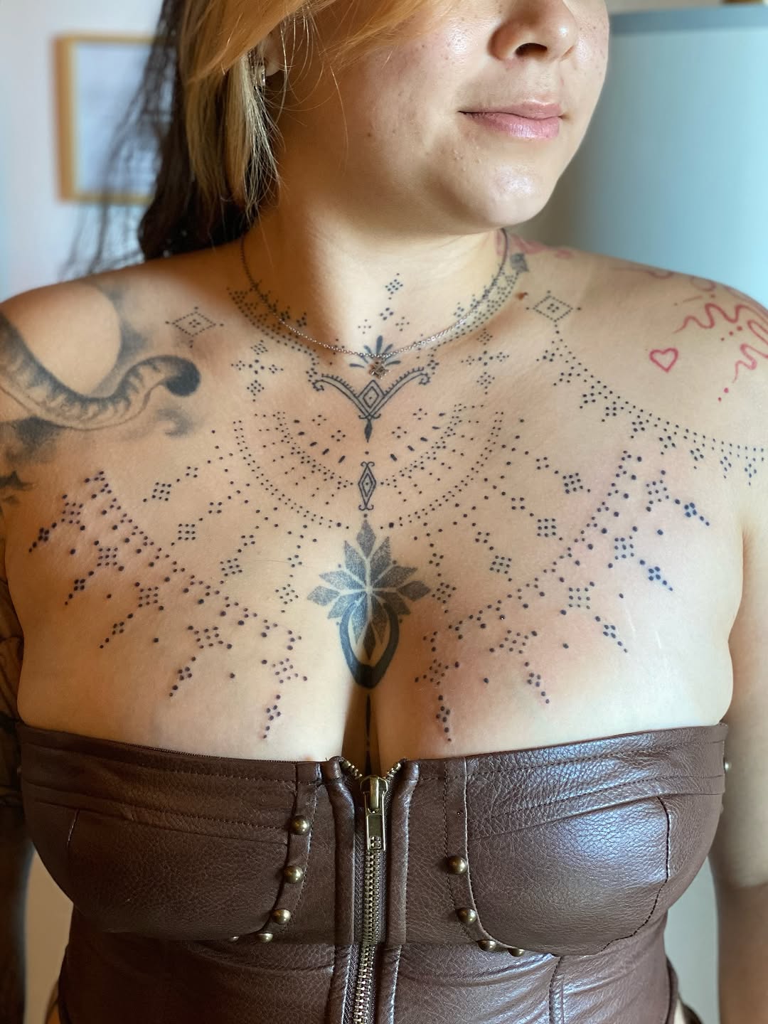 Tattoo by @brujatattooer β dotwork, geometric
