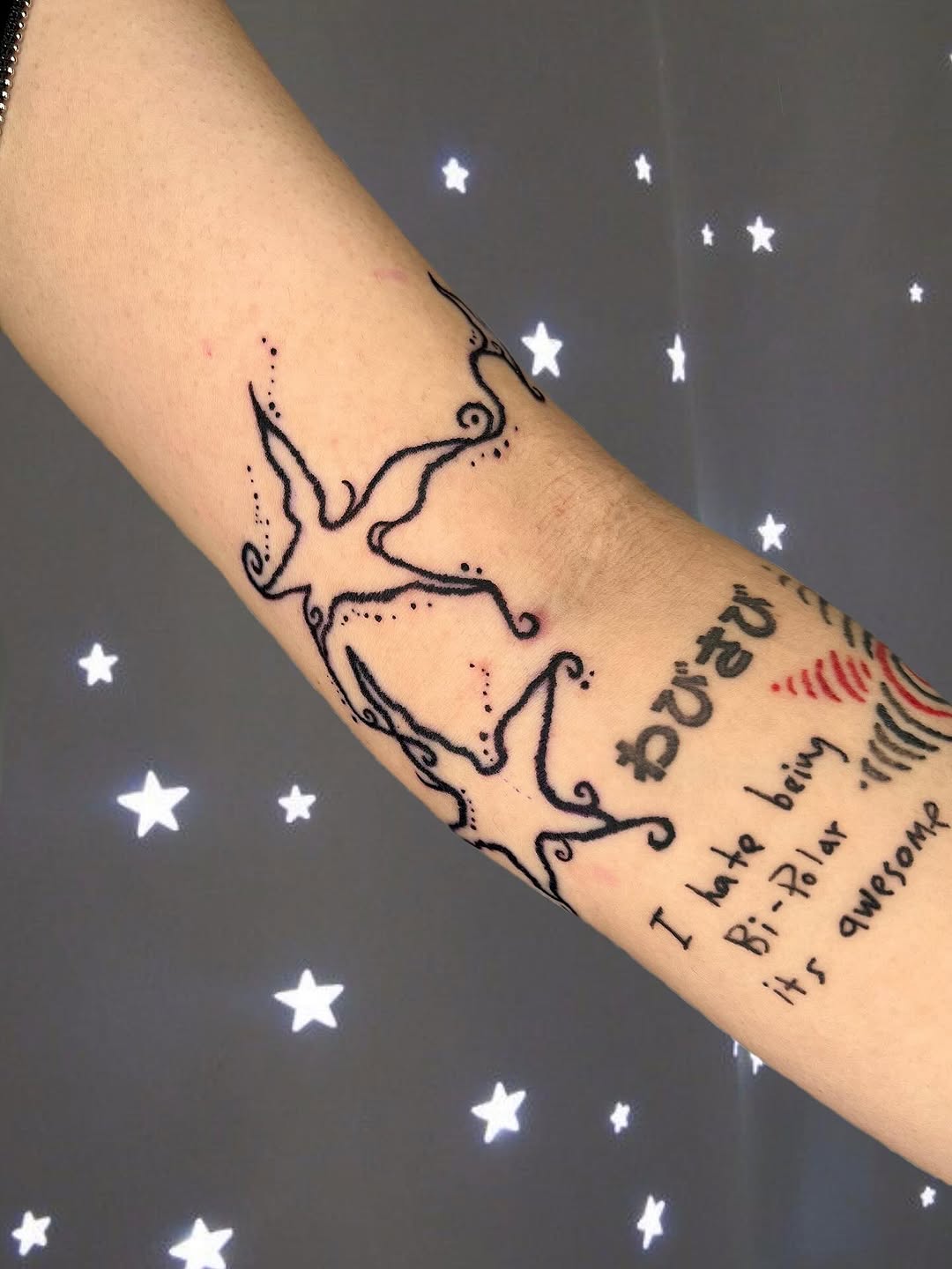 Tattoo by @pinking__tt — lettering_script, fine_line