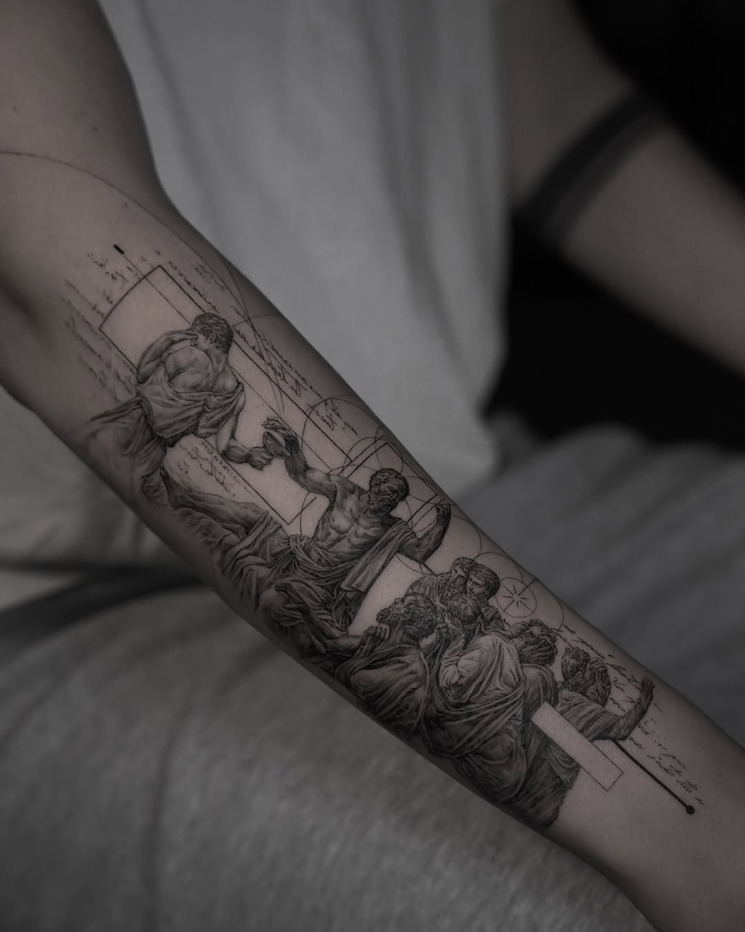Tattoo by @the_devlintattoos โ realism, black_and_grey