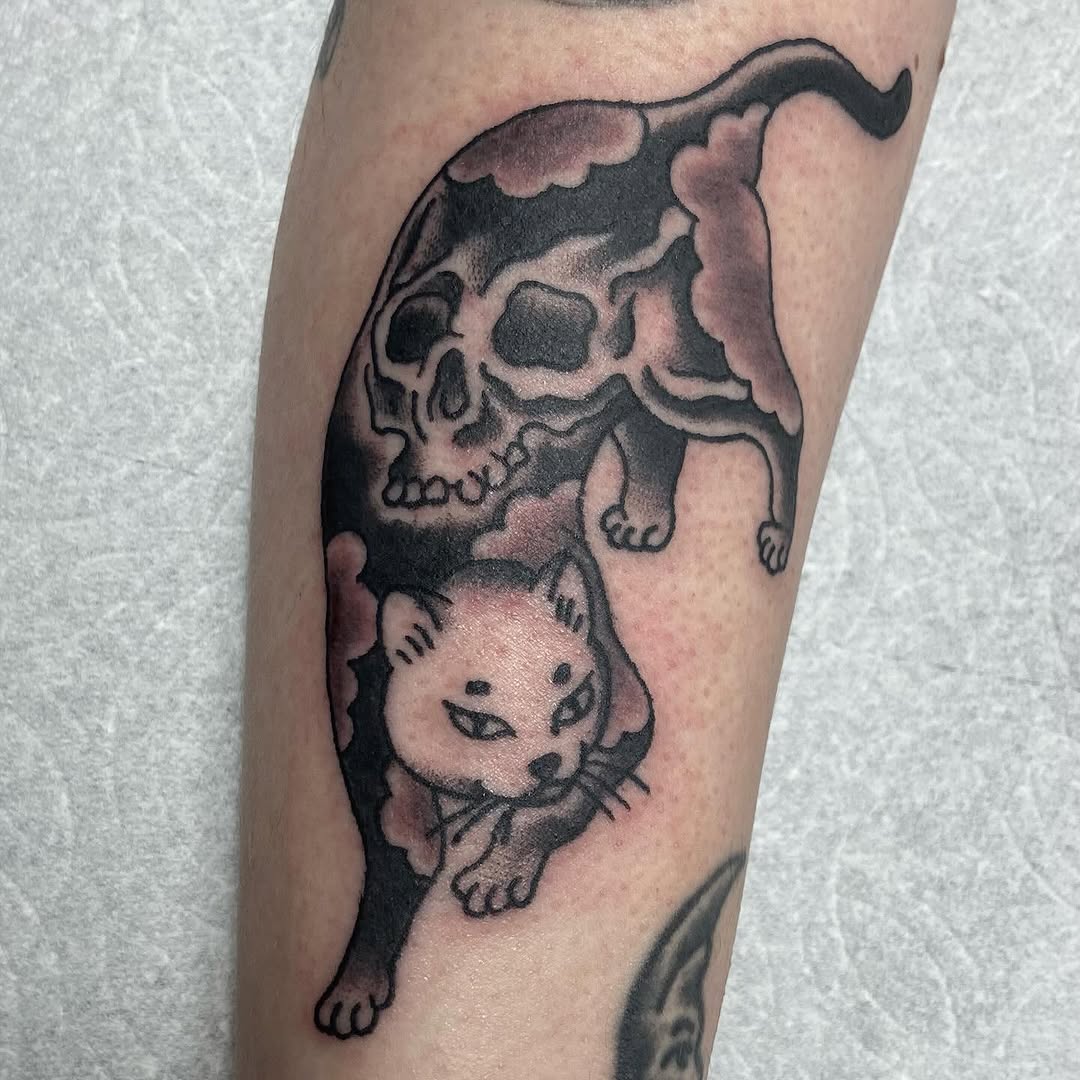 Tattoo by @vinnietatts — japanese_irezumi, black_and_grey