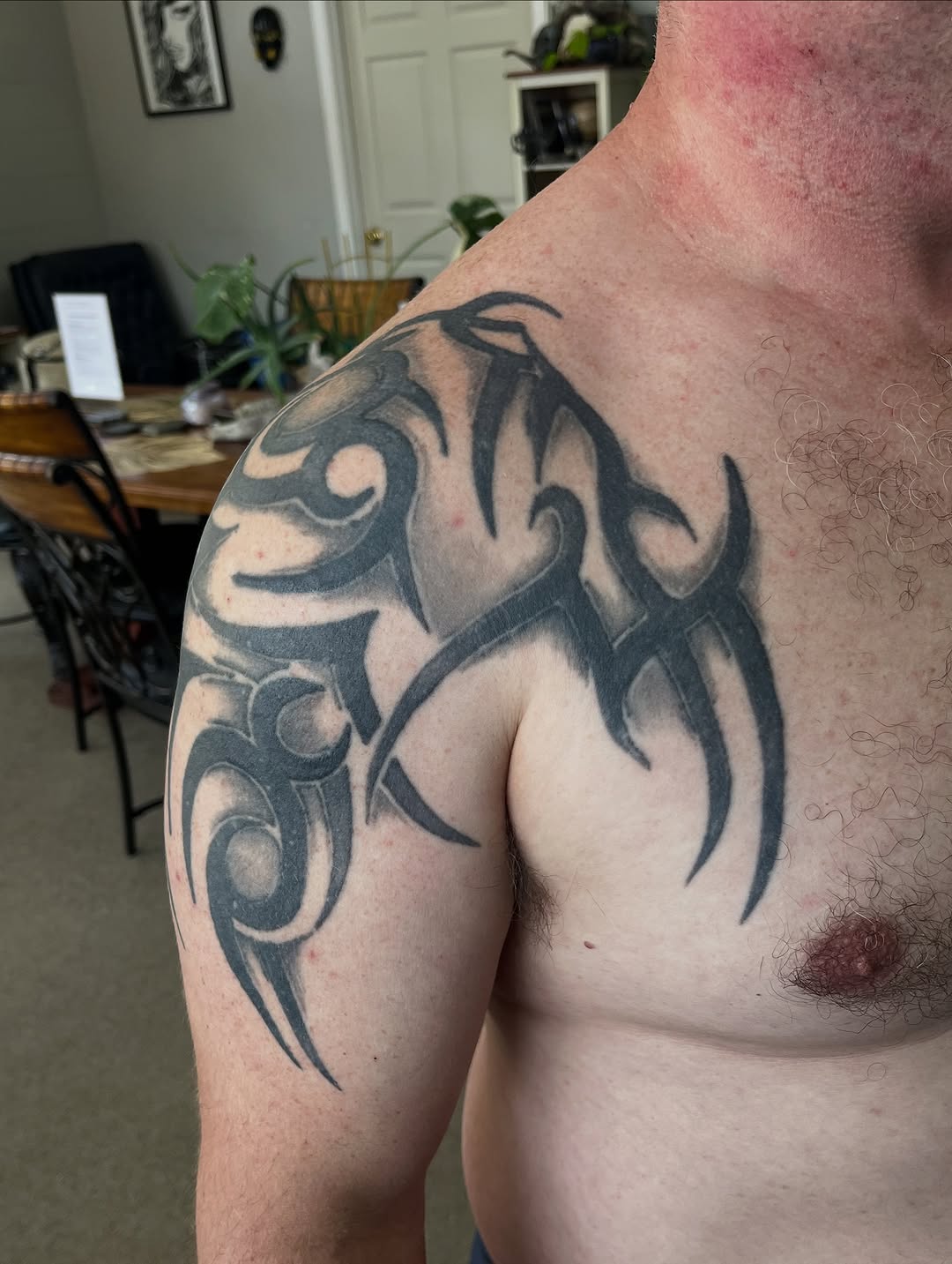 Tattoo by @wildroottattoo — tribal, blackwork