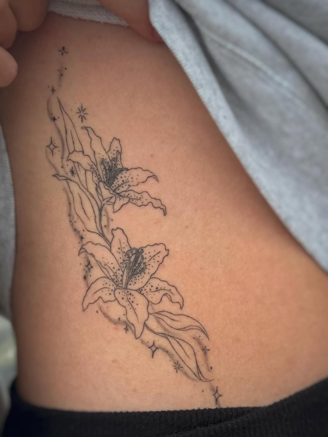 Tattoo by @fluxpose — fine_line, black_and_grey
