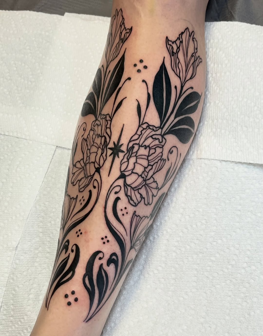 Tattoo by @soft_hand_jan — blackwork, ornamental