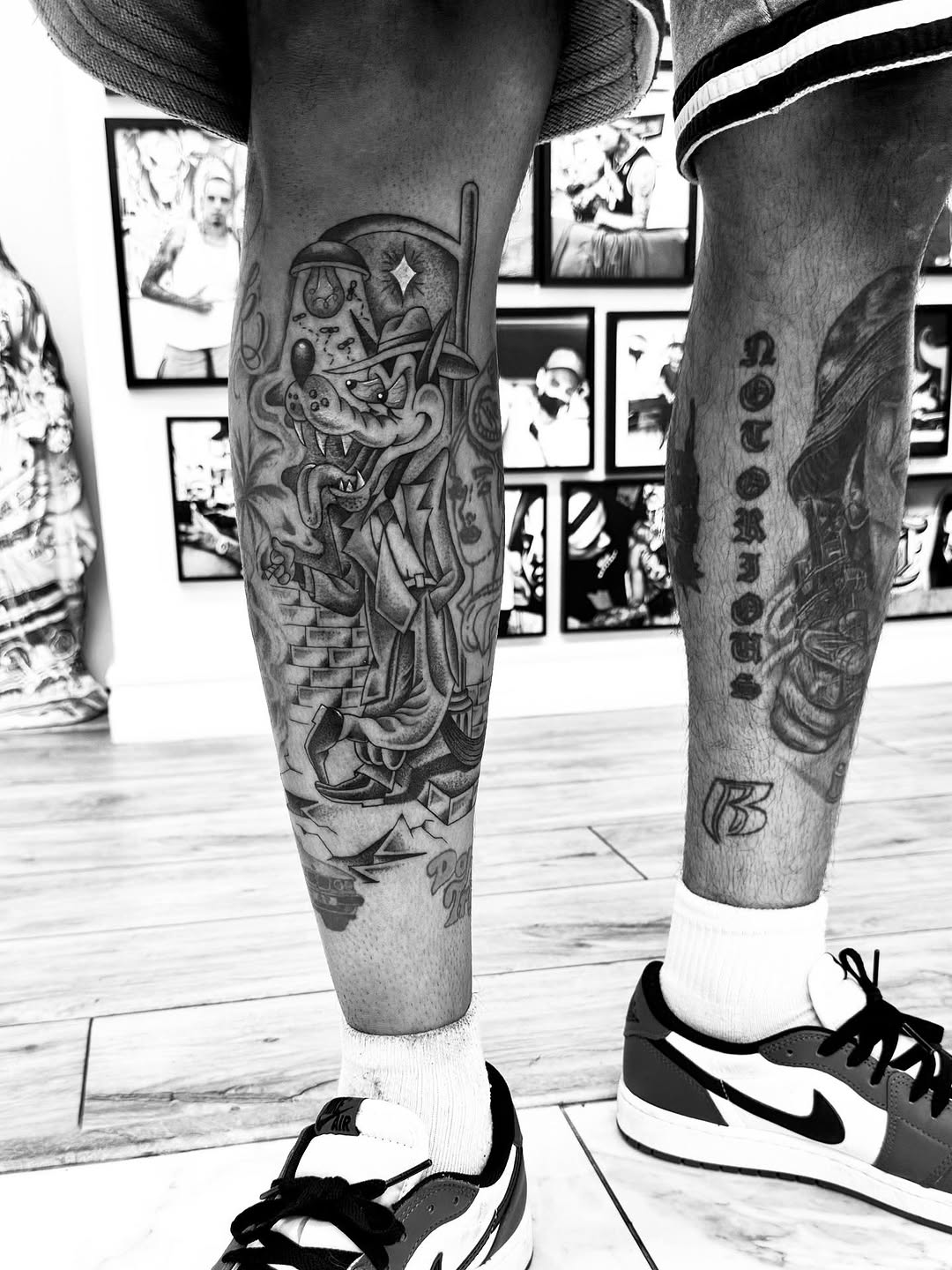 Tattoo by @peterpaychek — new_school, black_and_grey