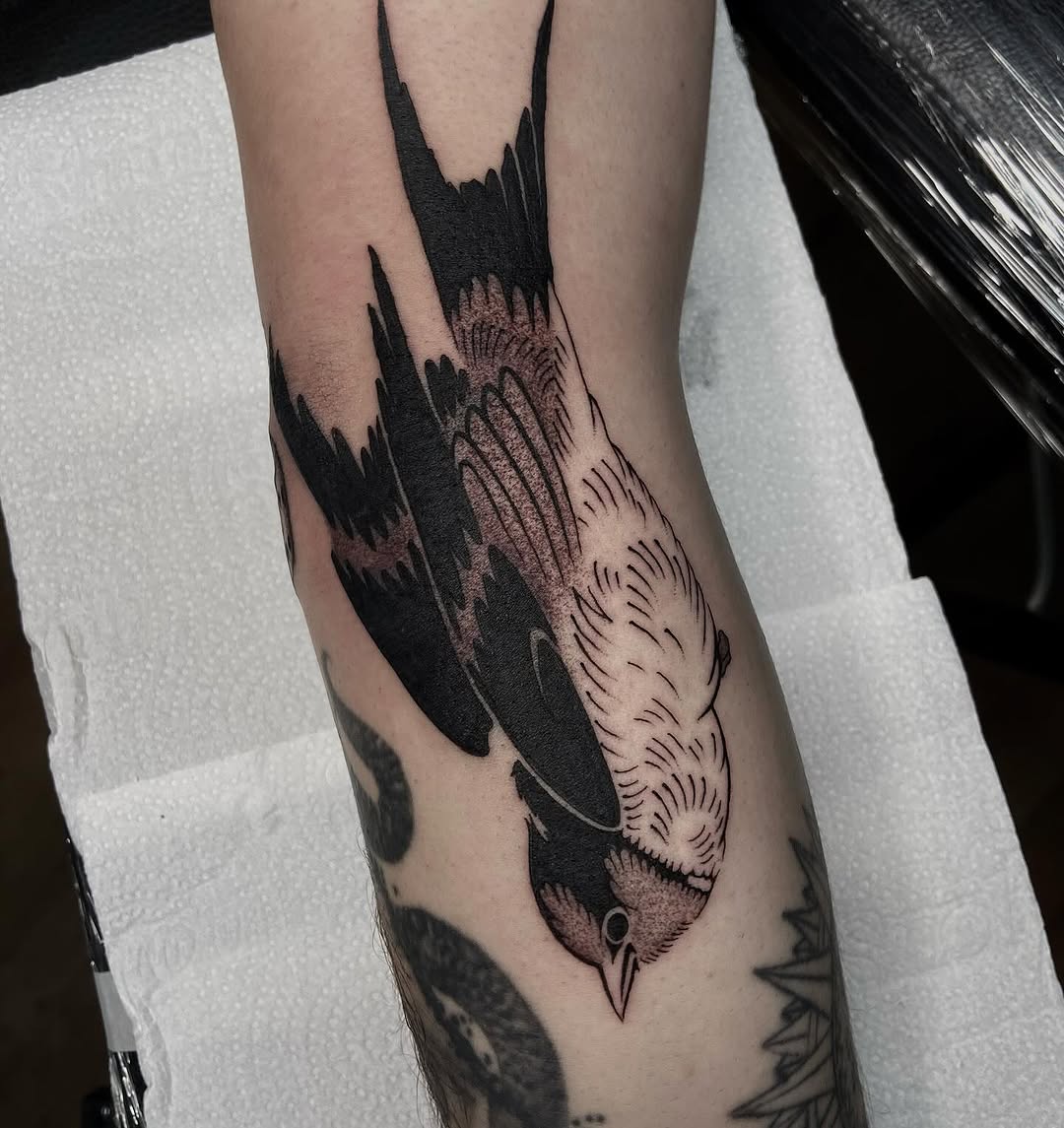 Tattoo by @naganumatattoo — blackwork, black_and_grey